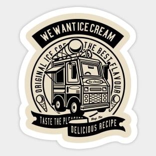 We All Scream for Ice Cream Sticker